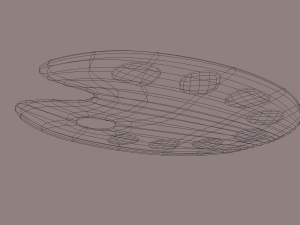 painting palette 3D Model