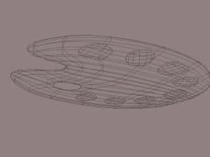 painting palette 3D Model