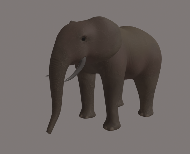 elephant 3Dモデル .c4d .max .obj .3ds .fbx .stl .blend 