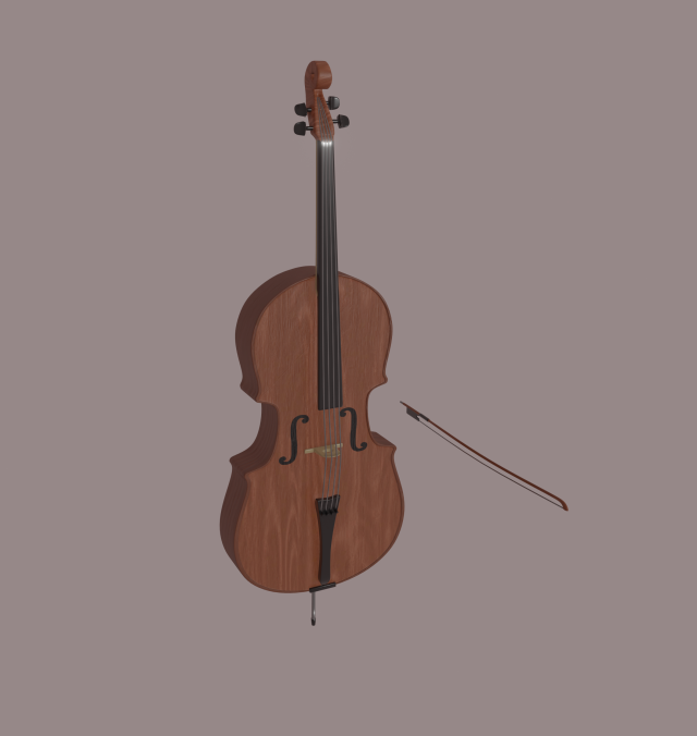 cello Modèle 3D .c4d .max .obj .3ds .fbx .stl .blend 