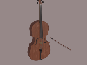 cello Modelo 3D