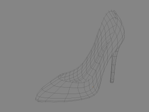 high heels shoe 3D 模型