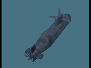 submarine Modello 3D