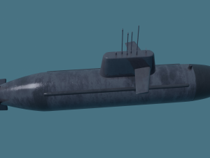 submarine Modello 3D