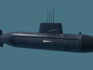 submarine Modello 3D
