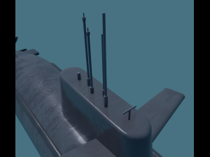 submarine Modello 3D