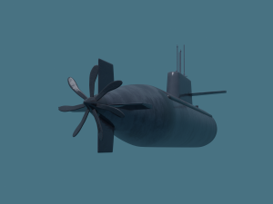 submarine Modello 3D