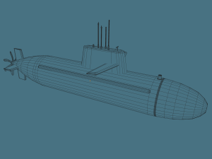 submarine Modello 3D