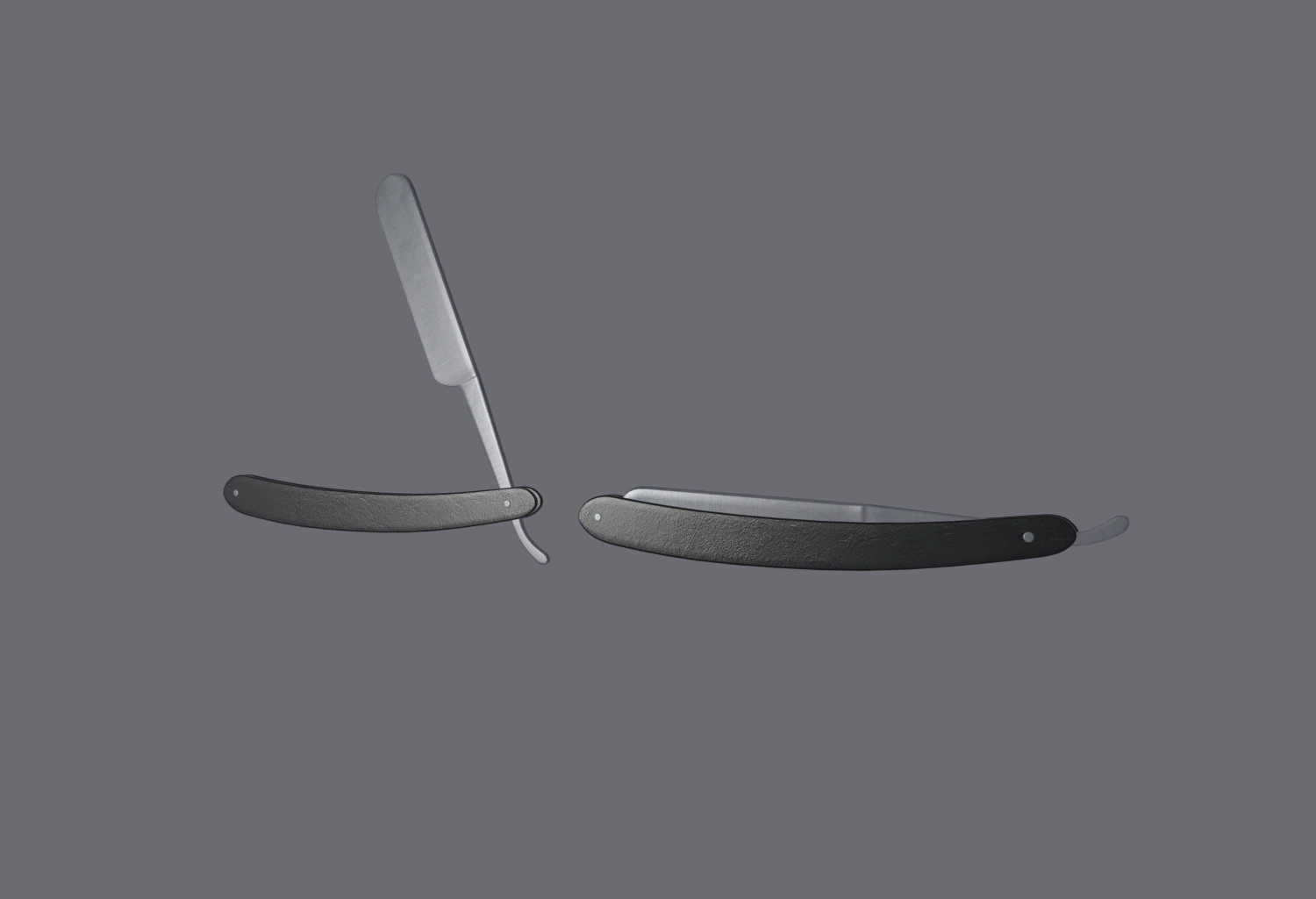 straight razor 3D Model .c4d .max .obj .3ds .fbx .stl .blend 