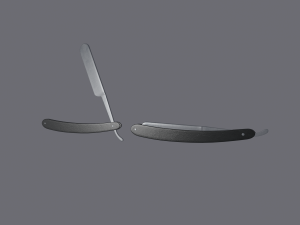 straight razor 3D Model