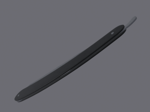 straight razor Modelo 3D