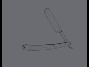 straight razor 3D Model
