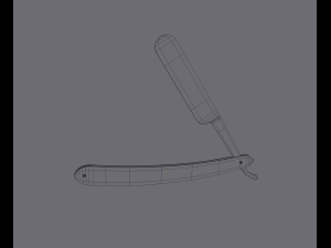 straight razor Modelo 3D