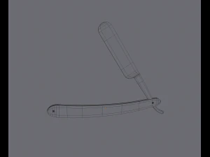 straight razor 3D Model