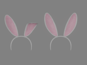 bunny hairband 3D 模型