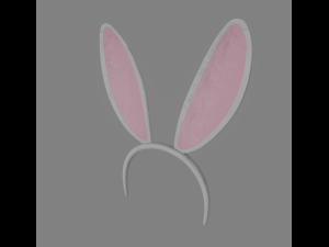 bunny hairband 3D 模型