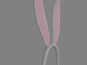 bunny hairband 3D 模型
