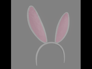 bunny hairband 3D 模型