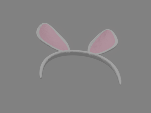 bunny hairband 3D 模型