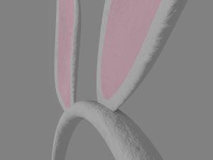 bunny hairband 3D 模型