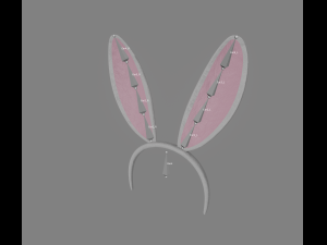 bunny hairband 3D 模型