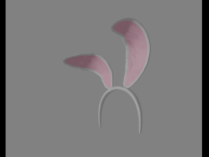 bunny hairband 3D 模型
