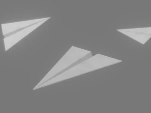 纸飞机 3D 模型