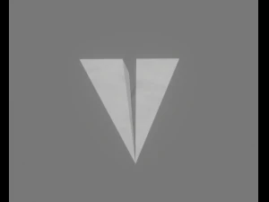 паперовий літак 3D Модель