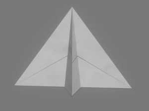 паперовий літак 3D Модель