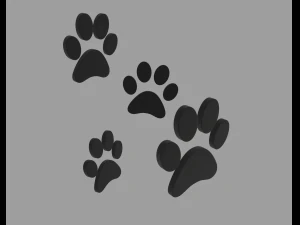 paw print 3D Model