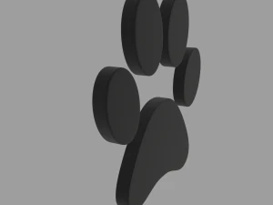 paw print 3D Model