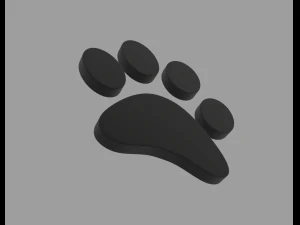 paw print 3D Model