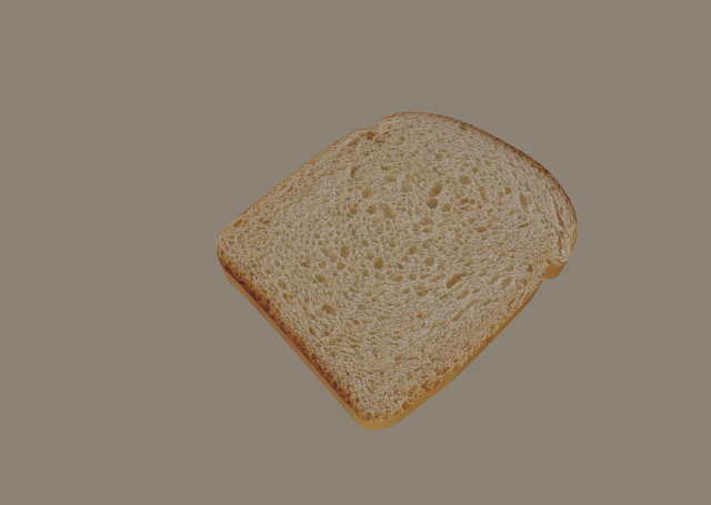 bread slice 3D Model .c4d .max .obj .3ds .fbx .stl .blend 