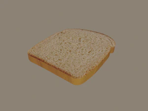 bread slice 3D Model