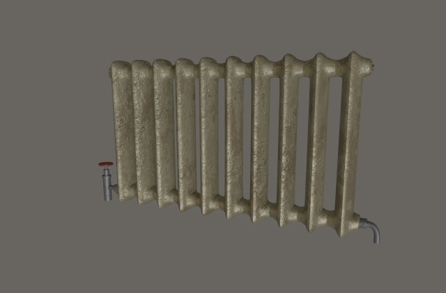 old radiator Modelo 3D .c4d .max .obj .3ds .fbx .stl .blend 
