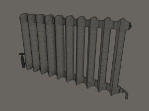 old radiator Modelo 3D
