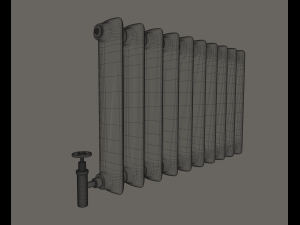old radiator Modelo 3D
