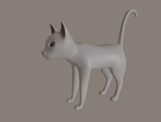 cat Modelo 3D .c4d .max .obj .3ds .fbx .stl .blend 