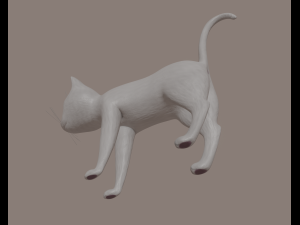 cat Modelo 3D