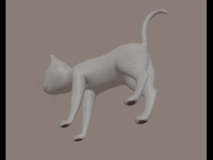 gatto Modello 3D