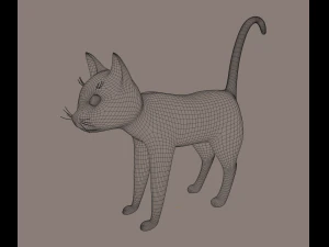 gatto Modello 3D