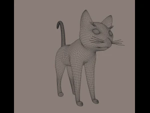 gatto Modello 3D