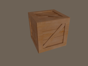 wooden box 3D मॉडल