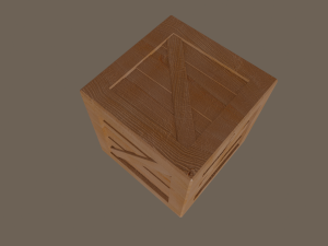 wooden box 3D मॉडल