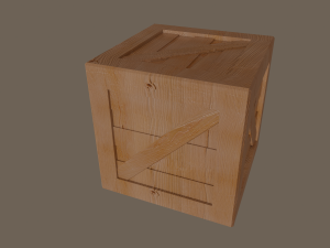 wooden box 3D मॉडल
