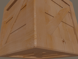 wooden box 3D मॉडल
