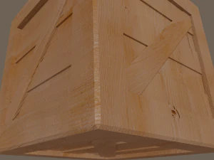 wooden box 3D Model