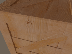 wooden box 3D मॉडल
