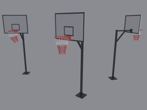 basketball backboard 3D मॉडल