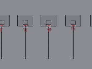 basketball backboard 3D मॉडल